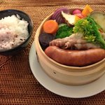 アンド カフェ - 春野菜のせいろセット