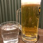 北海道らぁ麺 ひむろ - 生ビール　【期間限定で¥300！！】2019.11月末訪問