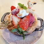 かなめカフェ - 冬イチゴのパンケーキ