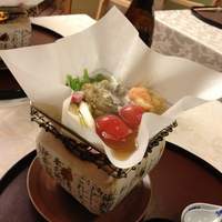 北瑞苑 - 牡蠣と海老のトマト鍋