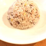 スープカレー カジュ - お米は十穀米