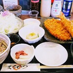 まるかつ 本店 - ミックス定食1680円 