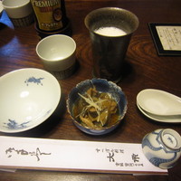 大市 - 前菜の「すっぽんの時雨煮」など