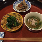 燗の美穂 - お付き出し三種