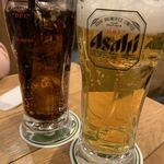 酒房 ワビスケ - 生中(スーパードライ)  380円
コカ・コーラ   290円