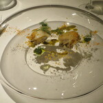 リストランテ サクラ - 三陸産黒あわびと冬瓜　アンチョビパウダー