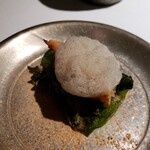 ラ・ヴァガボンド - 三河産アカシャ海老、チヂミほうれん草