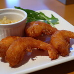 石窯ピザ&焙煎珈琲 湘南福猫 - ガーリックシュリンプアップ