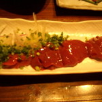 居酒屋がんこ - 鶏レバ刺し