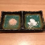 とんかつ檍 - 今日はヒマラヤと沖縄の岩塩で！