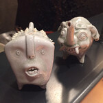 オオクサ - 墨をする時に硯に水を足す水差しだそうです　てっきり醤油差しかと思いました　作家物だそうです