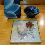 小判寿司 - あん肝土佐酢ジュレ、奈良漬け
