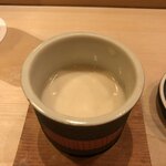 鮨 しゅん輔 - 真鱈の白子の摺流しでした。このコクがたまりません