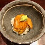 川田 - 2019.11.  海胆の飯蒸し