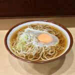 そばの神田 東一屋 - 今週最後のパイイツは、シムプルに月見そば！