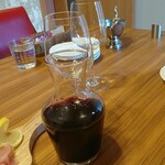Suteki Hausu Horobasha - デキャンタ赤ワイン(グラス3杯くらいだそう)♪