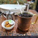 アーモンド - ホタテ貝のクリームソース（大盛）1,020円（コーヒー付き）