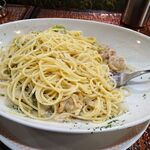 アーモンド - ホタテ貝のクリームソース（大盛）1,020円（コーヒー付き）