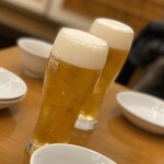 Giwom Morikou - まずは、生ビールでかんぱーい。(^_−)−☆