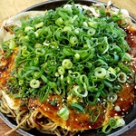 五ェ門 - お好み焼きネギかけデラックス（そば入り）