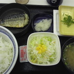 Yoshinoya - 塩鯖納豆定食