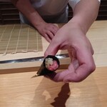 鮨 さかい - 中落ち手巻き