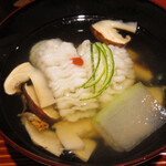 鱧の落としとマツタケのお椀