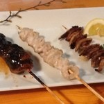 うなぎ屋酒坊・画荘 越後屋 - 焼き串　３種