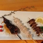 うなぎ屋酒坊・画荘 越後屋 - 焼き串　３種