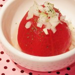 Harapeko Namba Ebisu - 酢ッポンッポントマト　湯むきトマトに甘酸っぱいドレッシングでさっぱる