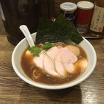 新橋 纏 - 特製烏賊干鶏白湯そば