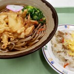広島市南区役所食堂 - 天ぷらそば＆ちらし寿司