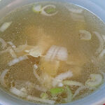 茶楼 - 茶楼 ＠東葛西 中華丼に付く塩味の溶き玉子スープ