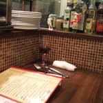 クレメンティア - 今回はカウンターでしたが、ピザ焼きのパフォーマンスが観れる特等席です。