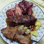 米山 - 生レバー、生タン、半焼きレバー