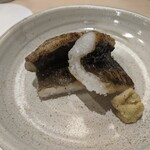 鮨みやもと - アナゴ白焼き　塩水に漬けて軽く干して焼いてます
