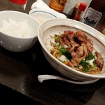 ラーメンまぜそば鶏冠 - 親鶏炙りまぜそば＆蘭王たまごかけご飯