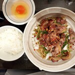 ラーメンまぜそば鶏冠 - 親鶏炙りまぜそば＆蘭王たまごかけご飯