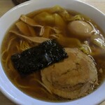 支那そば心麺 - 醤油ワンタンメン　¥970
            味玉はラーメンwalkerのクーポン使用
            　