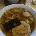 支那そば心麺 - 醤油ワンタンメン　ねぎ抜きです。
            
            