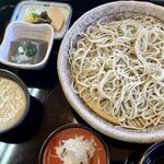 明神そば - ざるそば膳には蕎麦ぜんざいがつきます