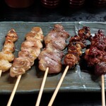 Yakitori Masaya - 地鶏串５種盛り合わせ