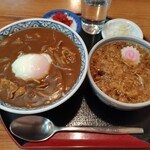 Take ya - お蕎麦屋さんのカレー丼 温泉たまご入り セット