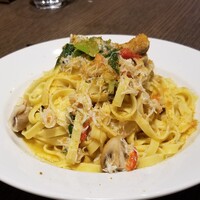 Focacceria la Brianza - カラスミ、蟹、しらすのタリアッテレ