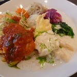 Cafe Boneu - 週替わりのランチ850円（ライスまたはパン付、ドリンク別）