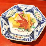 銀座 しのはら - 雲丹豆腐、牡丹海老、白子