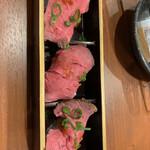 国産牛焼肉食べ放題 肉匠坂井 - 肉寿司。他にも色々ありました