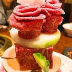 焼肉 スタミナ苑 - ２０１９肉ケーキ５０００円仕様