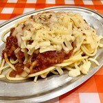 スパゲッティーのパンチョ - ミートソース720円&焼けてないけど焼きチーズ150円