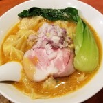 麺屋 六感堂 - オマール海老豚骨らーめん＋ワンタン増し